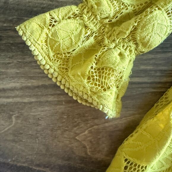 Genuine Kids by OshKosh Yellow Lace Dress Girls' 4T - Picture 7 of 12